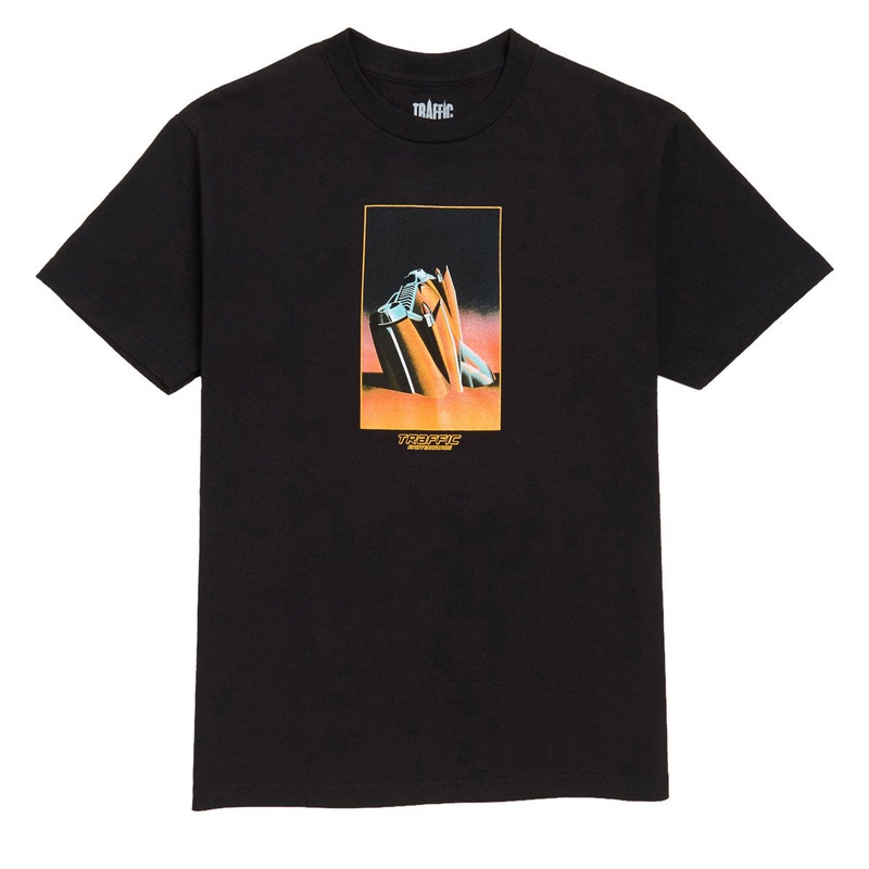 Traffic On The Beach T-Shirt – Black
