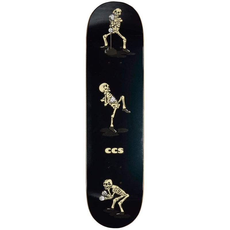 CCS Vine Skeleton Skateboard Deck – Black