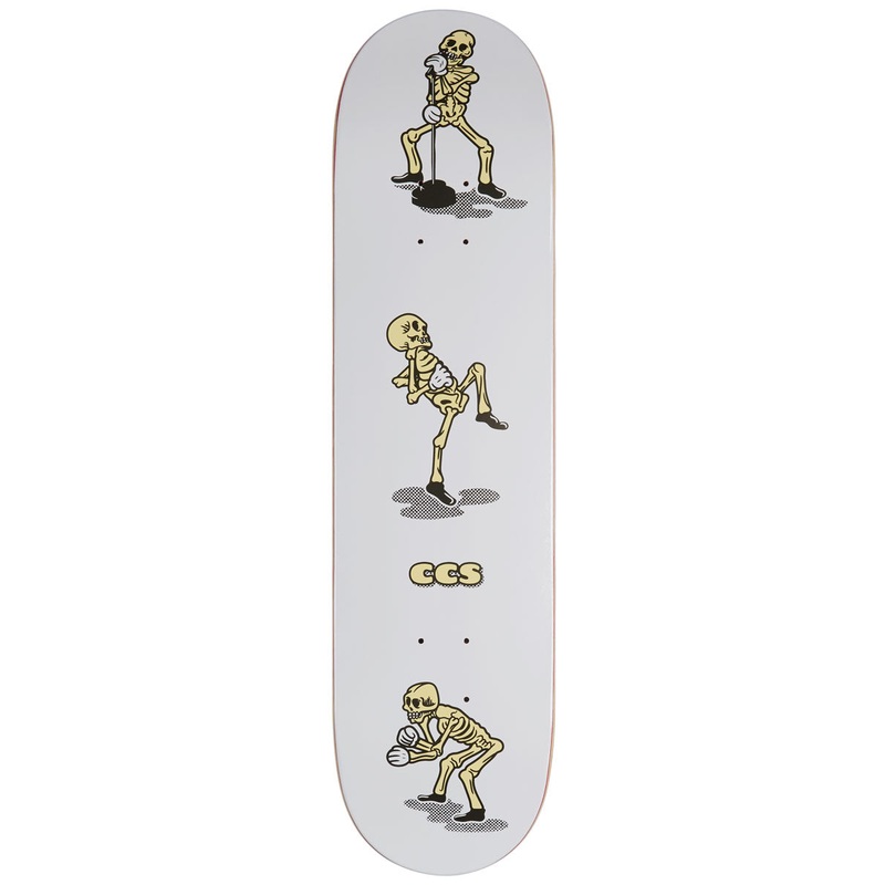CCS Vine Skeleton Skateboard Deck – White
