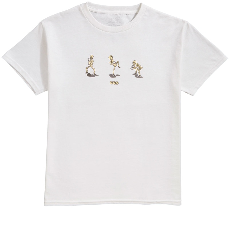 CCS Youth Vine Skeleton T-Shirt – White/Bone/Noir