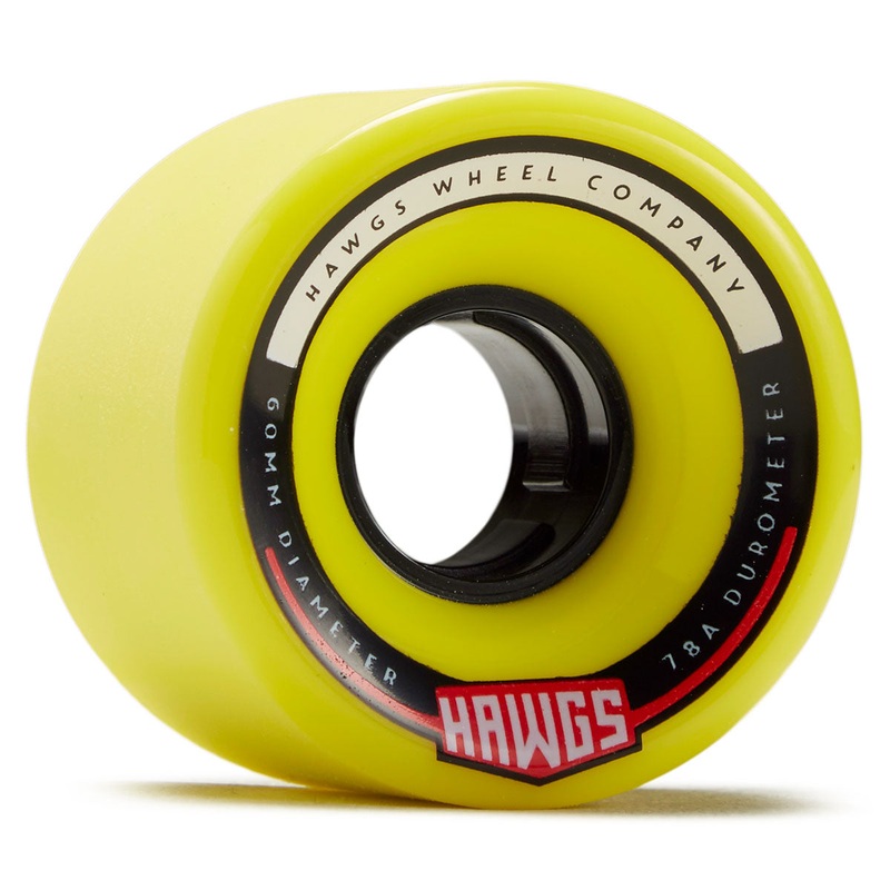 Hawgs Chubby 78a Stone Ground Longboard Wheels – Flat Banana – 60mm