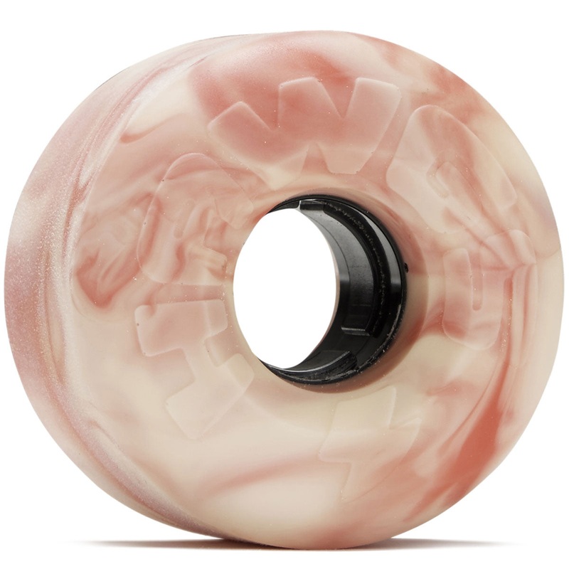 Hawgs EZ 78a Stone Ground Longboard Wheels – Pink/White – 63mm