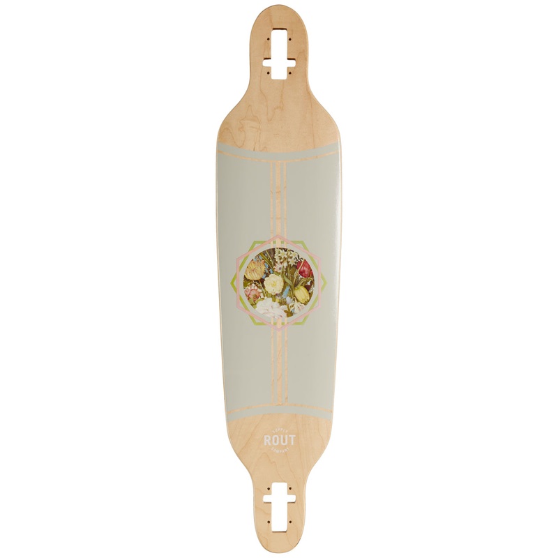 Rout Floral Drop-Thru Longboard Deck