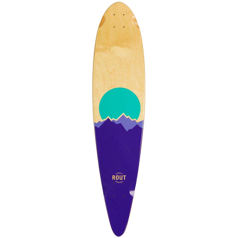 Rout Peaks Pintail Longboard Deck
