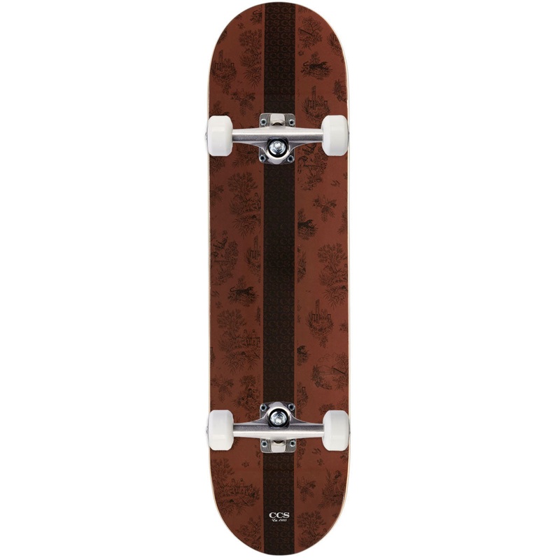 CCS Toile Skateboard Complete – Brown Root – 8.00