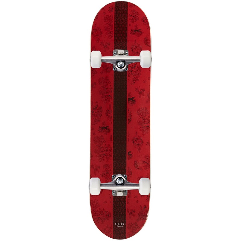 CCS Toile Skateboard Complete – Oxblood – 7.75