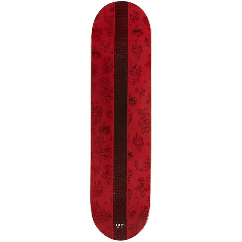 CCS Toile Skateboard Deck – Oxblood