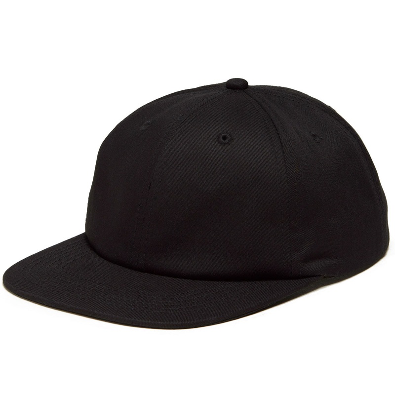 CCS 6 Panel Snapback Hat – Black
