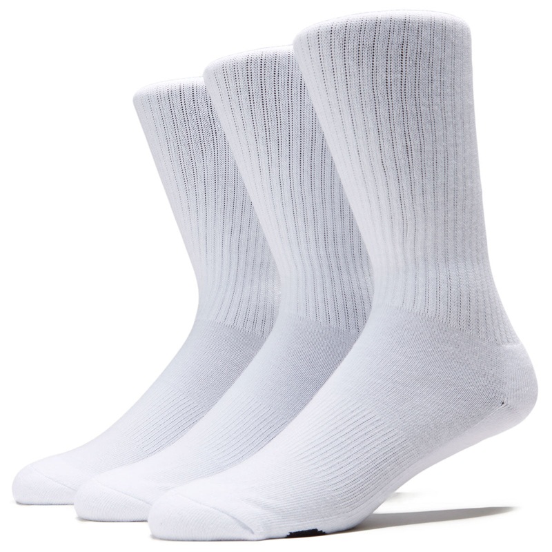 CCS Basics 3 Pack of Socks – White