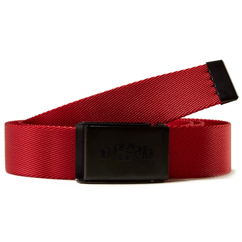 CCS Black Kickflip Buckle Belt – Red