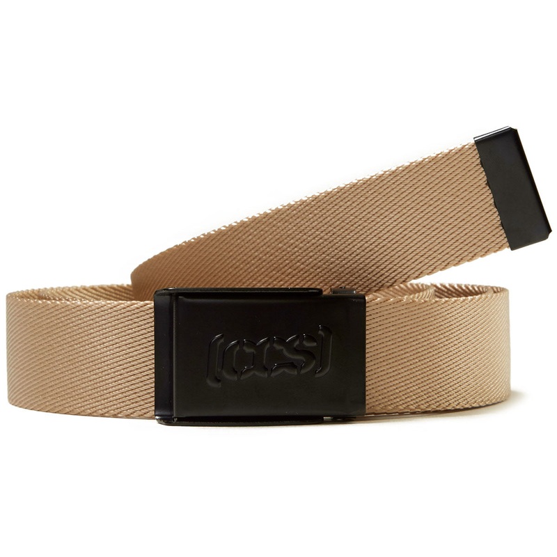 CCS Black Logo Buckle Belt – Tan