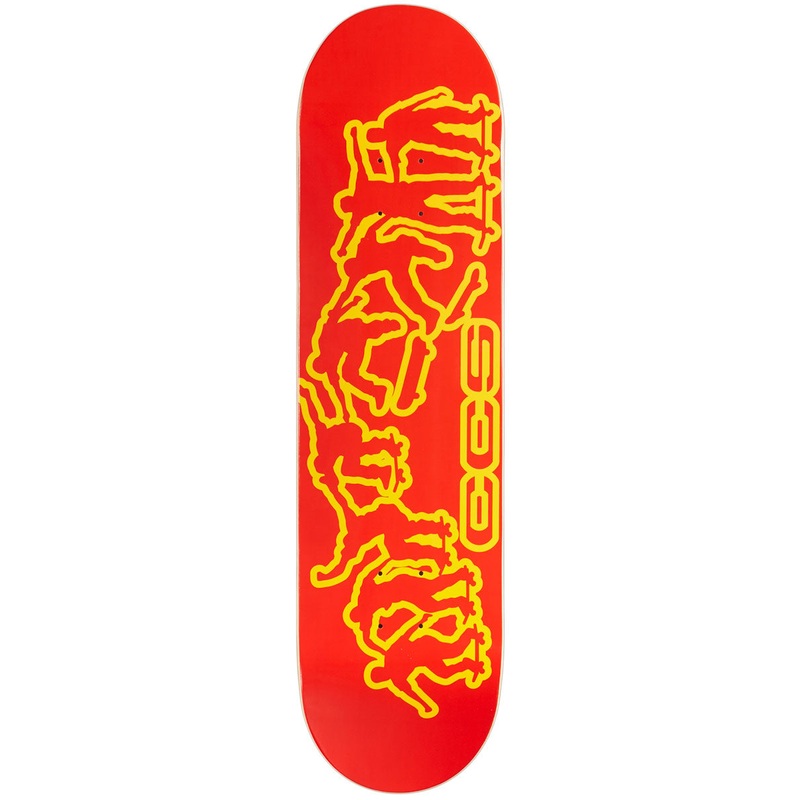 CCS Kickflip 2000 Skateboard Deck – Red – 8.25