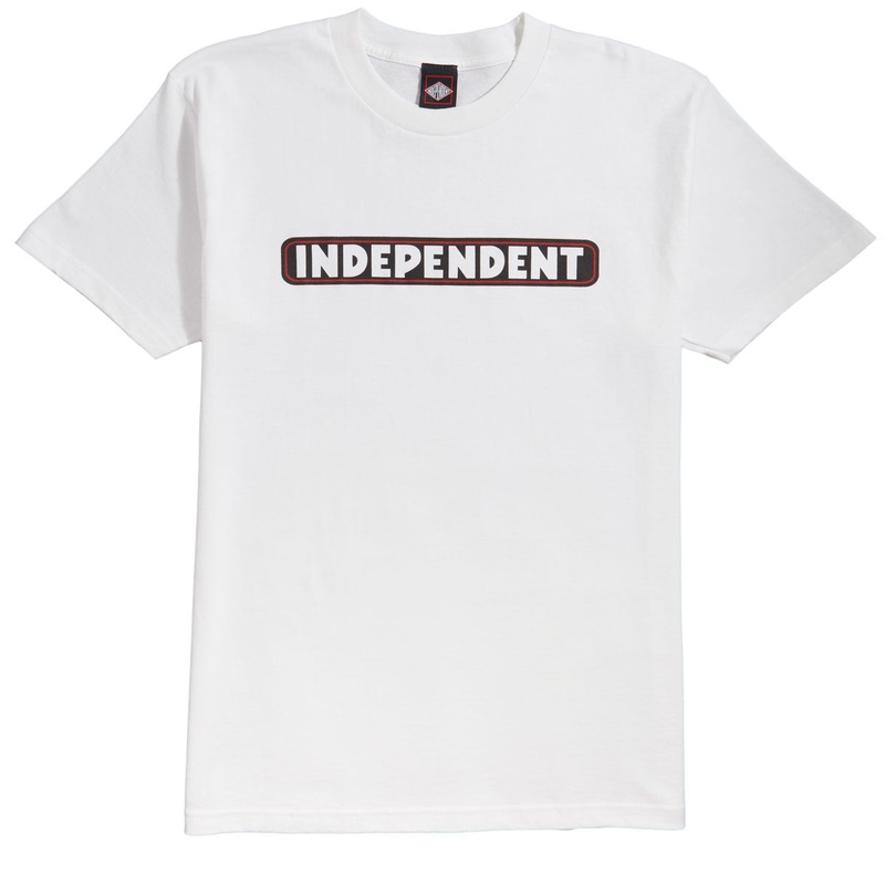 Independent Bar Logo T-Shirt – White