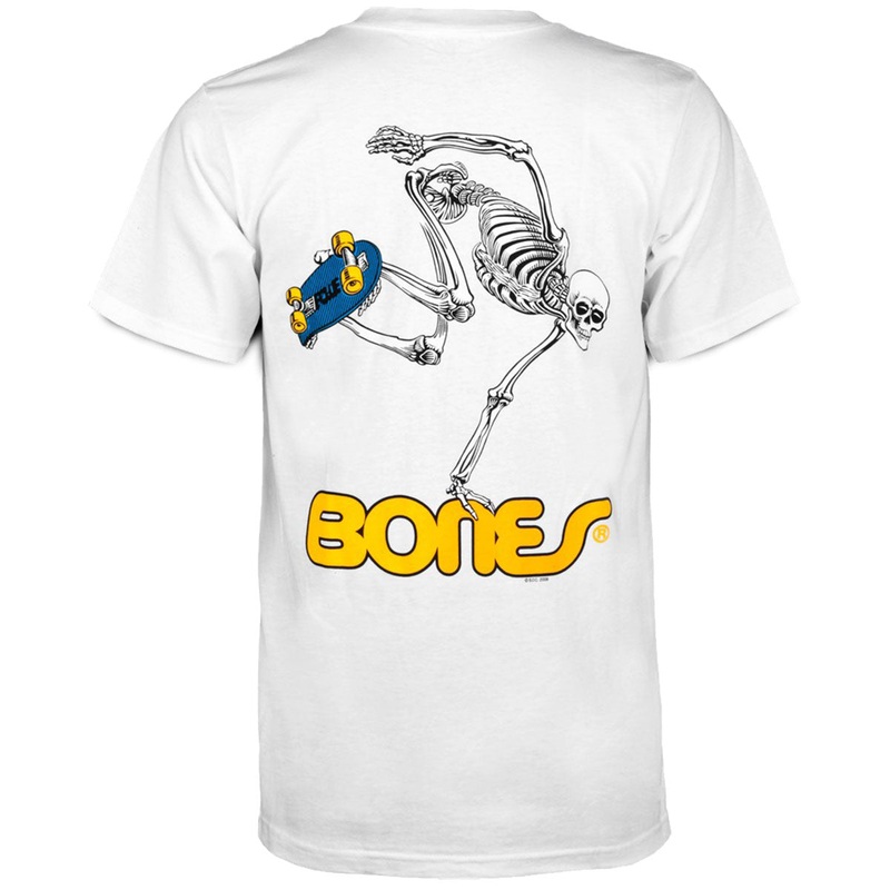 Powell-Peralta Skateboard Skeleton T-Shirt – White
