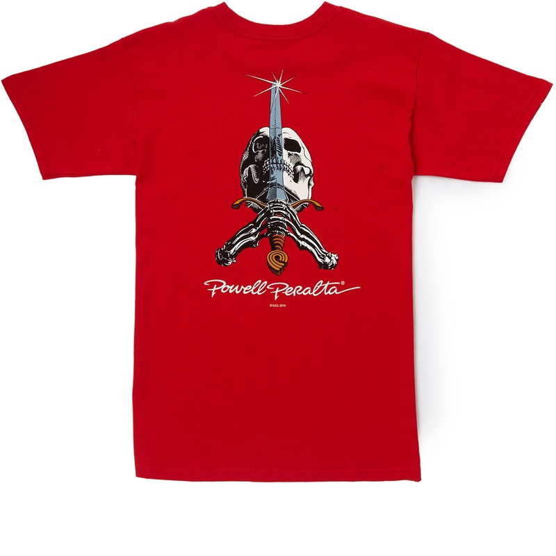 Powell-Peralta Skull And Sword T-Shirt – Red