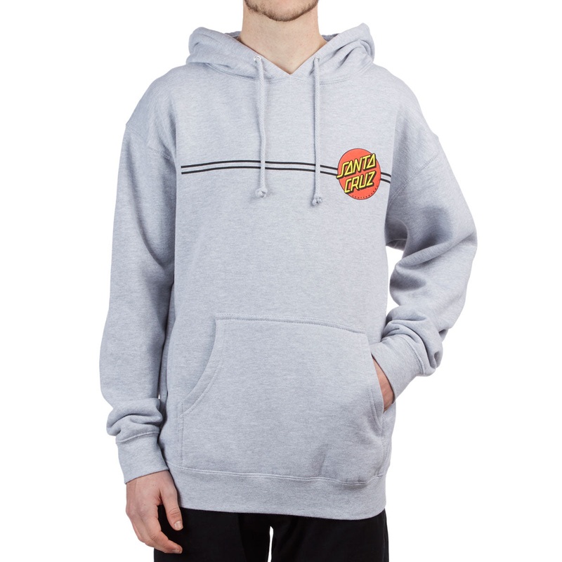 Santa Cruz Classic Dot Hoodie – Grey Heather