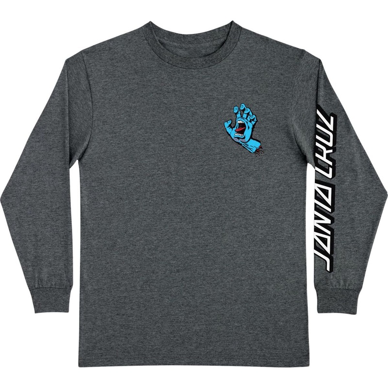Santa Cruz Screaming Hand Long Sleeve T-Shirt – Dark Heather