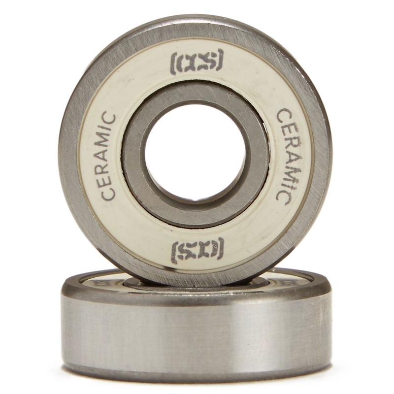 CCS Ceramic Skateboard Bearings – White