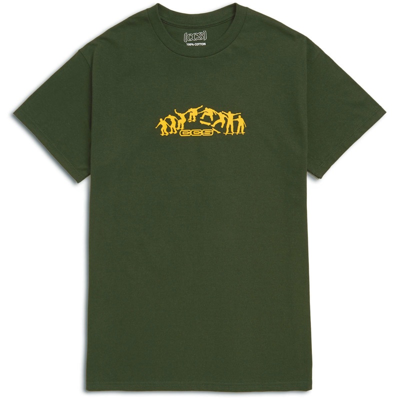 CCS Kickflip Logo T-Shirt – Forest/Yellow