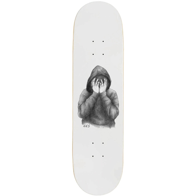 CCS Smile on The Surface Skateboard Deck – White