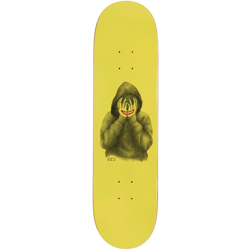 CCS Smile on The Surface Skateboard Deck – Yellow