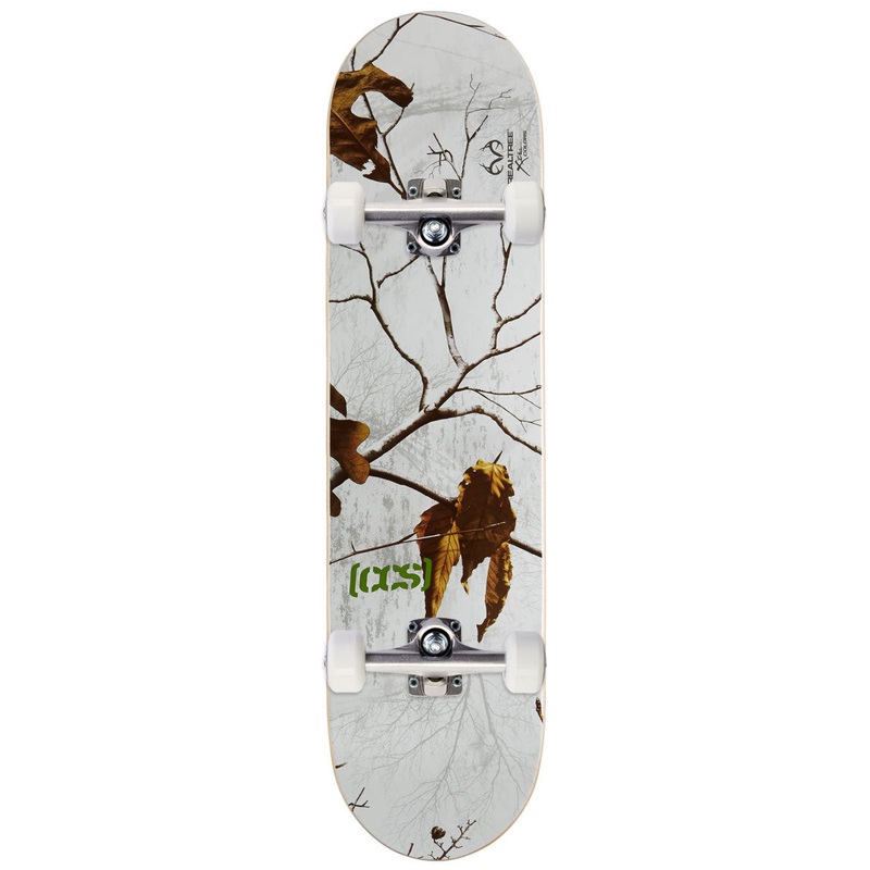 CCS x Realtree Logo Skateboard Complete – Snow – 7.50
