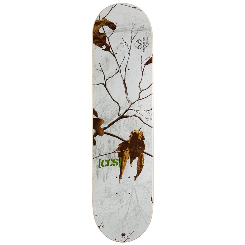 CCS x Realtree Logo Skateboard Deck – Snow – 8.25