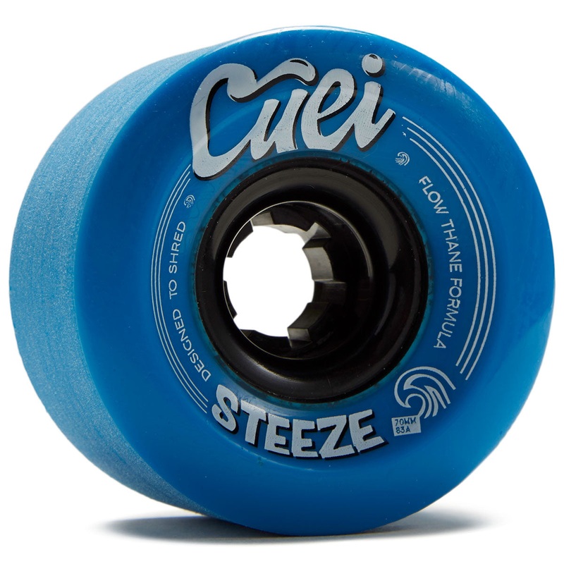 Cuei Steeze Freeride 83a Stoneground Longboard Wheels – Blue – 70mm