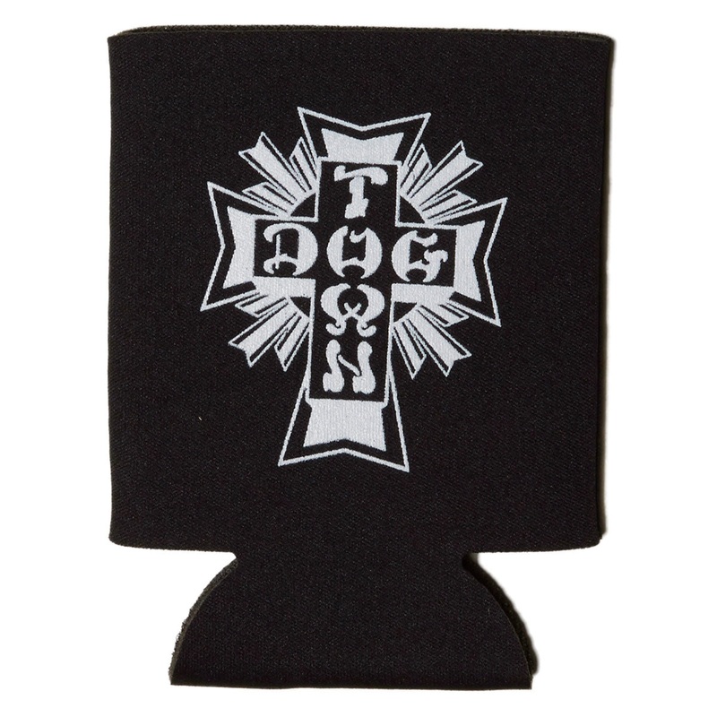 Dogtown Cross Logo Coozie – Black