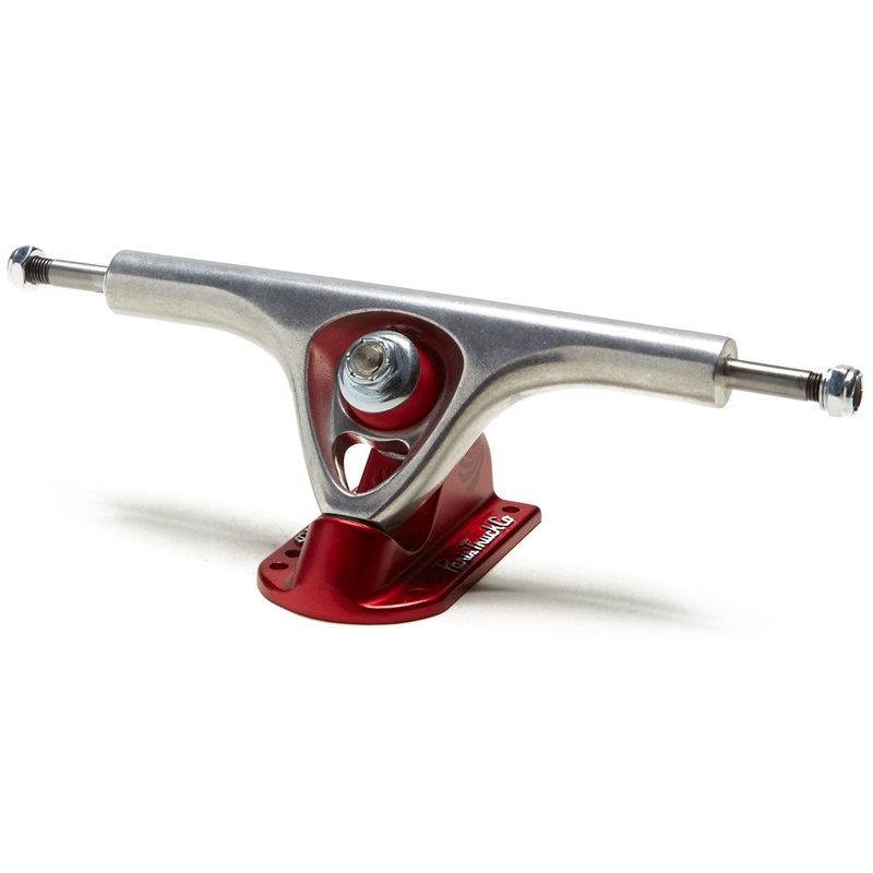 Paris V3 50 Degree Mix-Ups Longboard Trucks – Polished/Red – 180mm