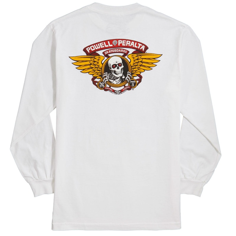 Powell-Peralta Winged Ripper Long Sleeve T-Shirt – White