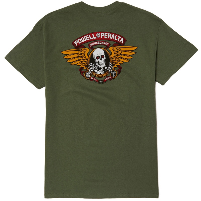 Powell-Peralta Winged Ripper T-Shirt – Military Green 2