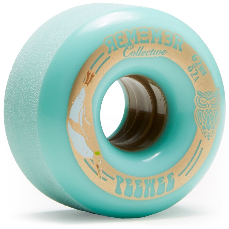 Remember Peewee 80a Longboard Wheels – Seafoam – 62mm