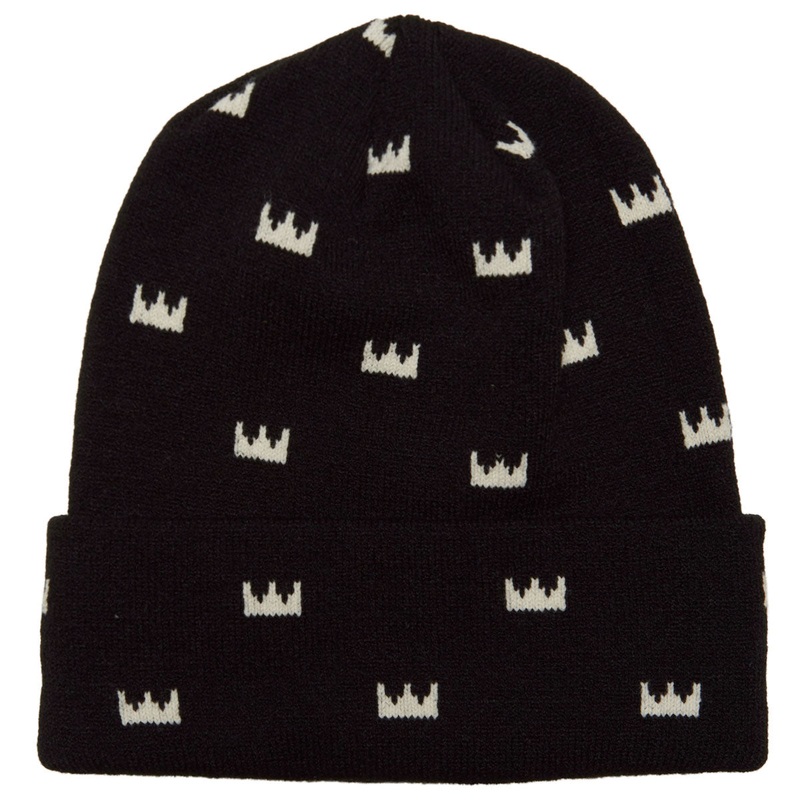 Royal Mini Crowns Beanie – Black