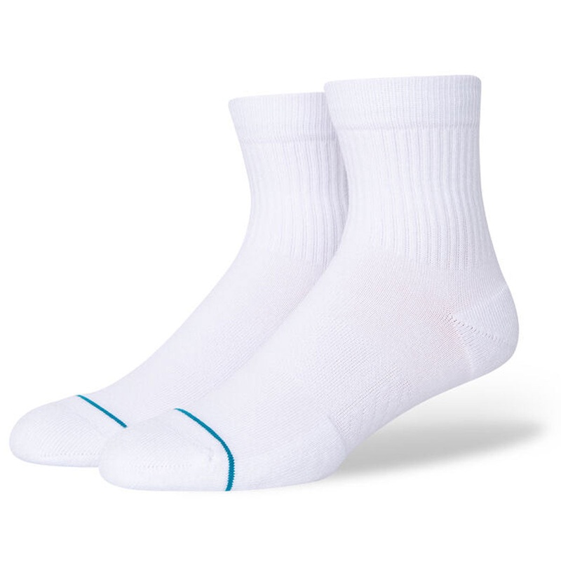 Stance Icon Quarter 3 Pack Socks – White