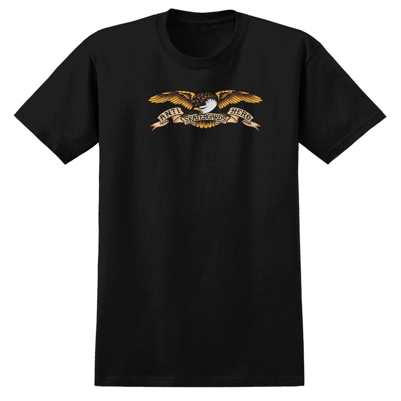 Anti-Hero Eagle T-Shirt – Black/Black Multi