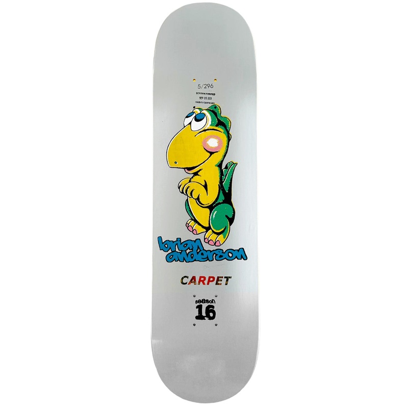 Carpet Company Brian Anderson Dino Skateboard Deck – 8.10