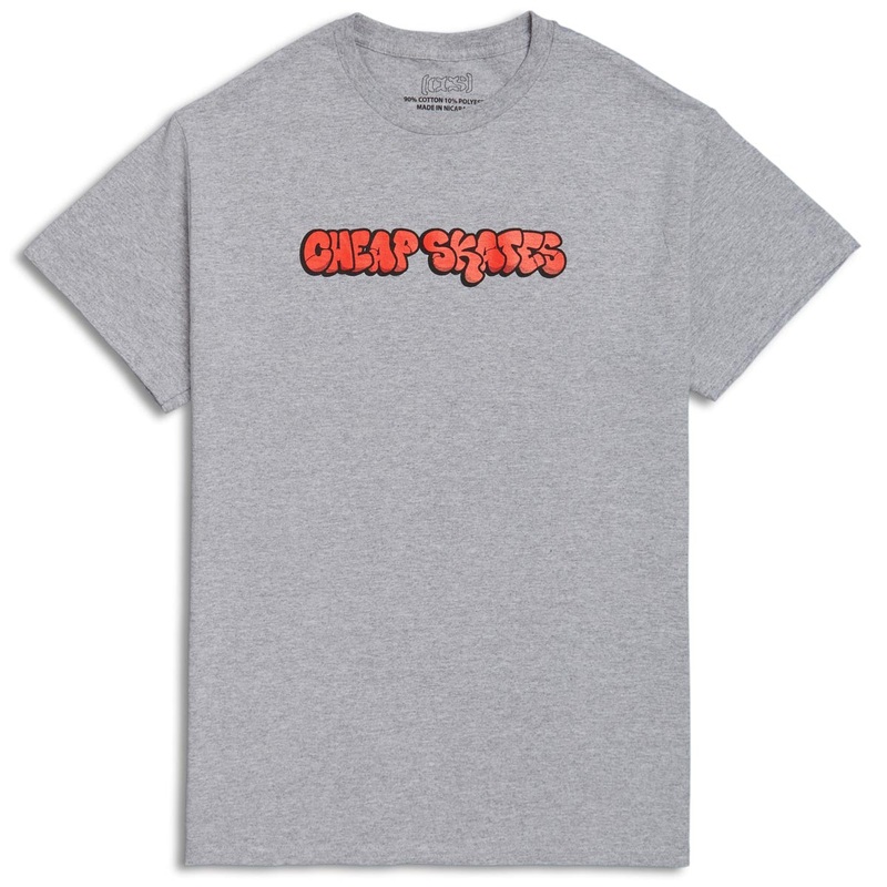 CCS Cheap Skates Tag T-Shirt – Grey/Red/Black
