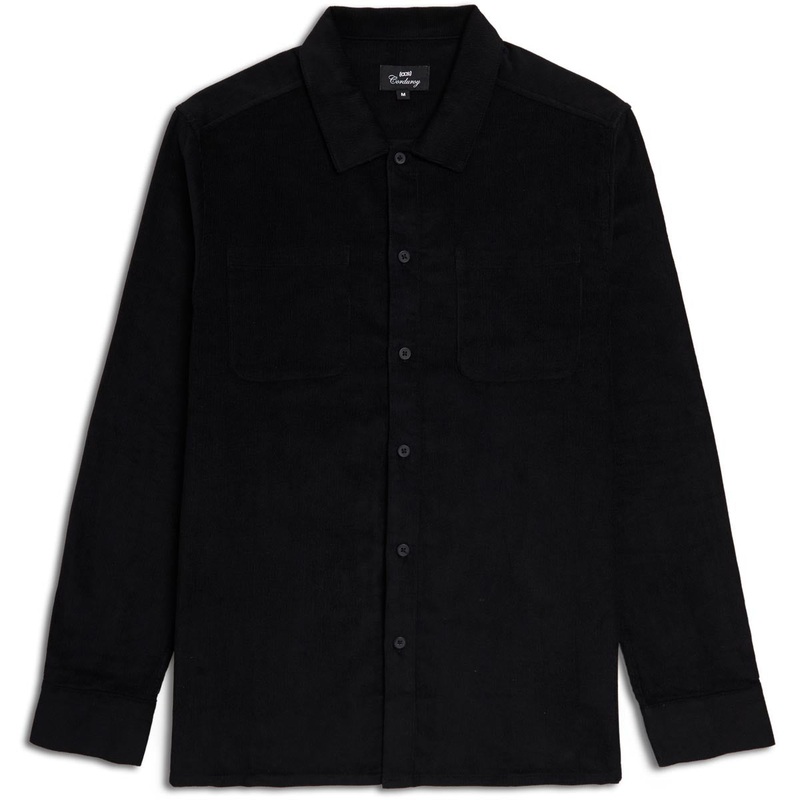 CCS Long Sleeve Corduroy Shirt – Black