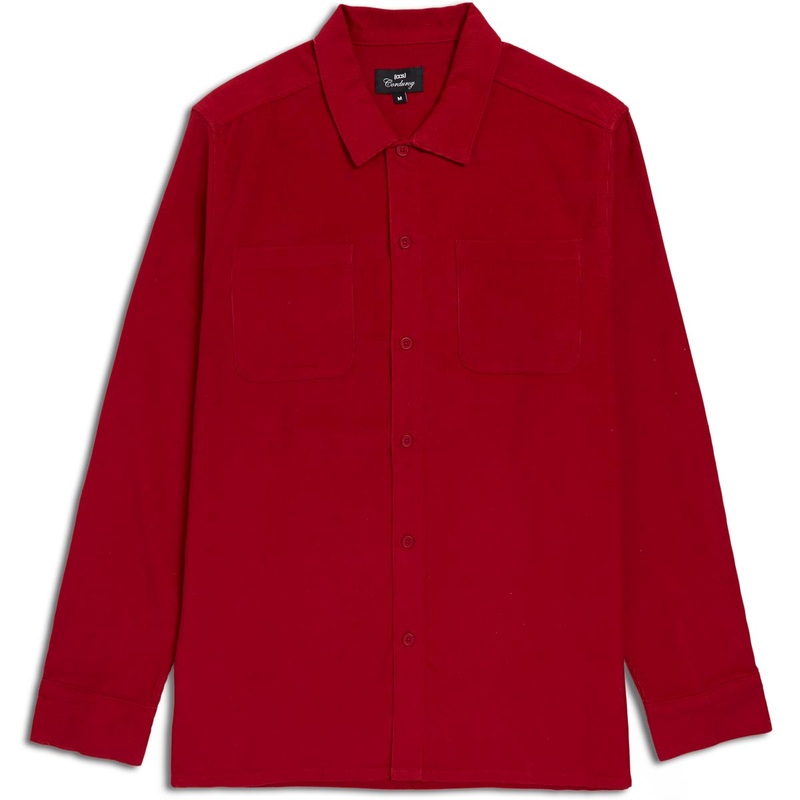 CCS Long Sleeve Corduroy Shirt – Crimson