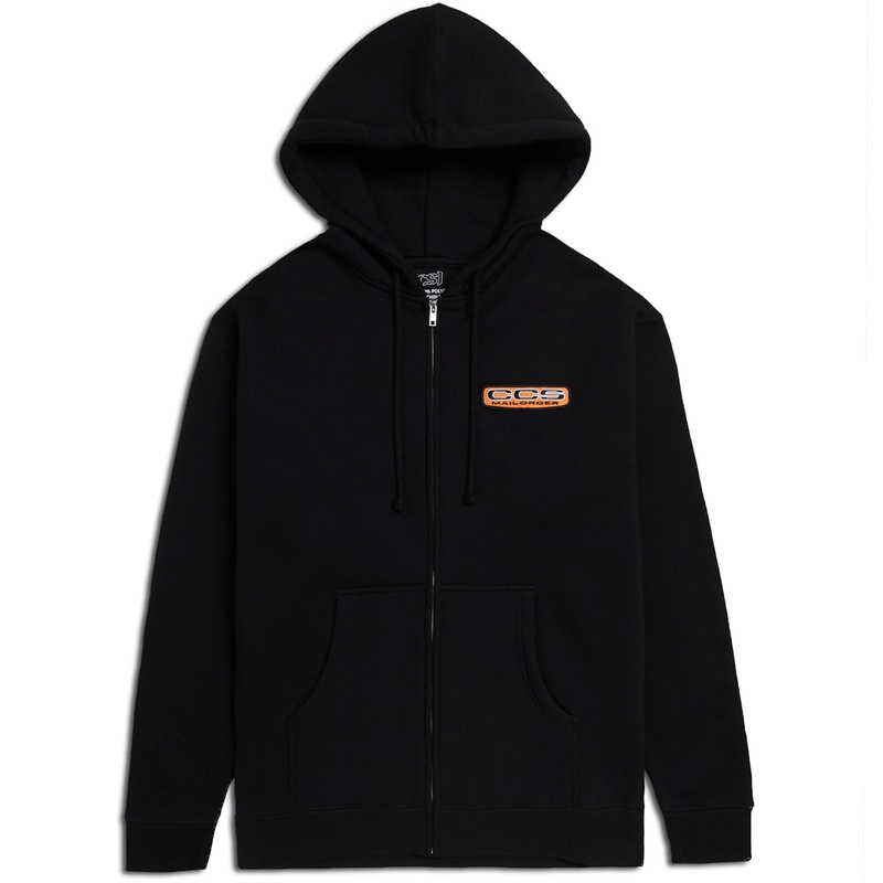CCS Mailorder Patch Zip Hoodie – Black/Orange