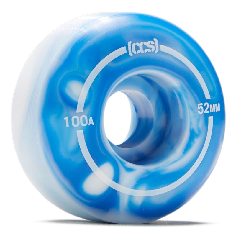 CCS Swirl Skateboard Wheels – Blue – 52mm