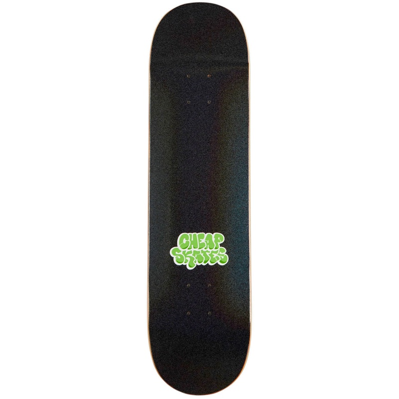 CCS Cheap Skates Tag Glitter Skateboard Deck – Black