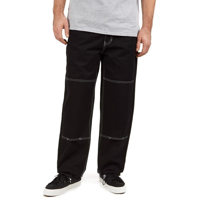 CCS Double Knee Original Relaxed Canvas Pants – Black/White