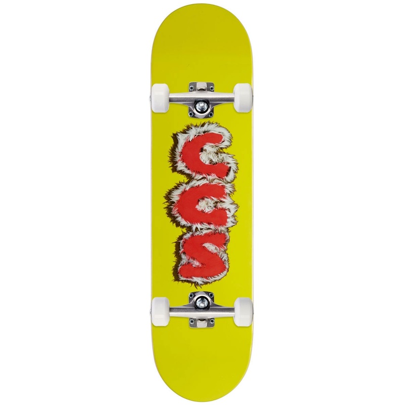 CCS Furry Letters Skateboard Complete – Yellow – 8.50