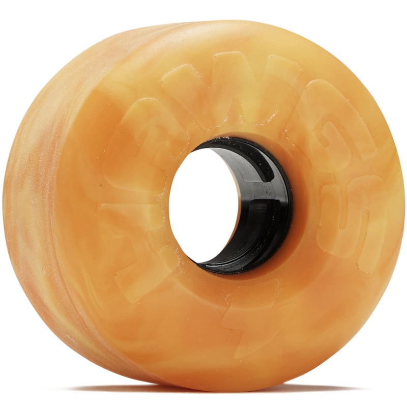 Hawgs EZ 78a Stone Ground Longboard Wheels – Orange/Yellow – 63mm