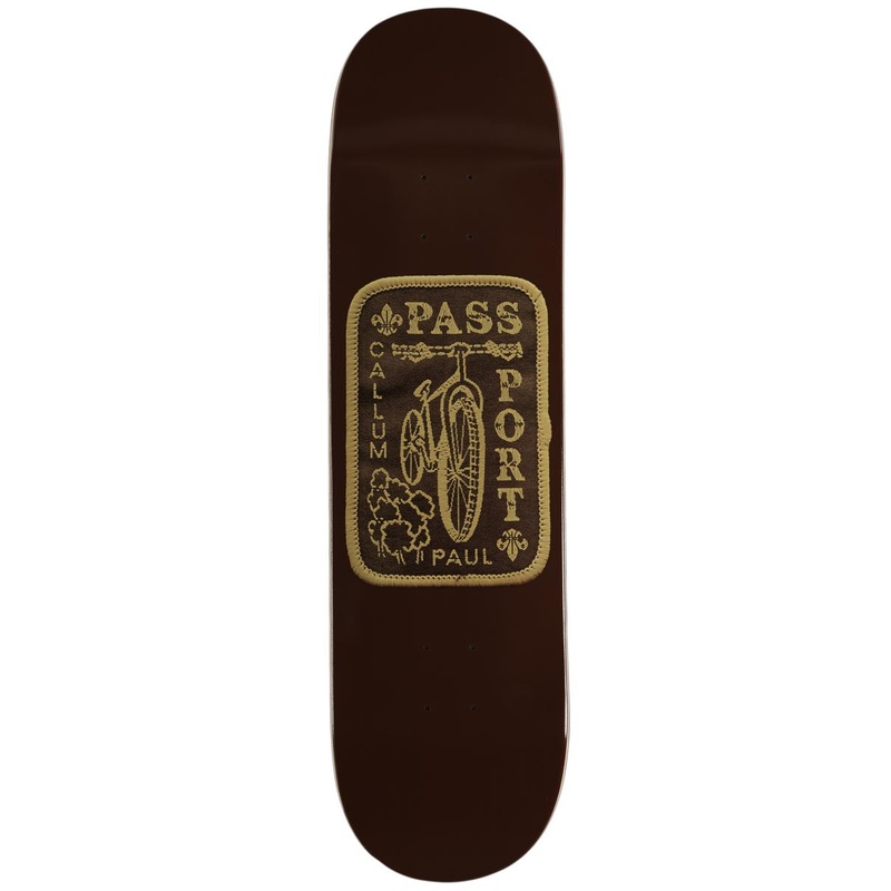 Passport Patch Skateboard Deck – Callum – 8.38