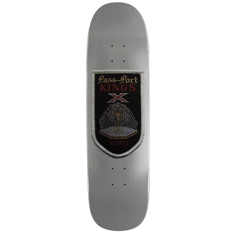 Passport Patch Skateboard Deck – Kings X Softie – 8.625