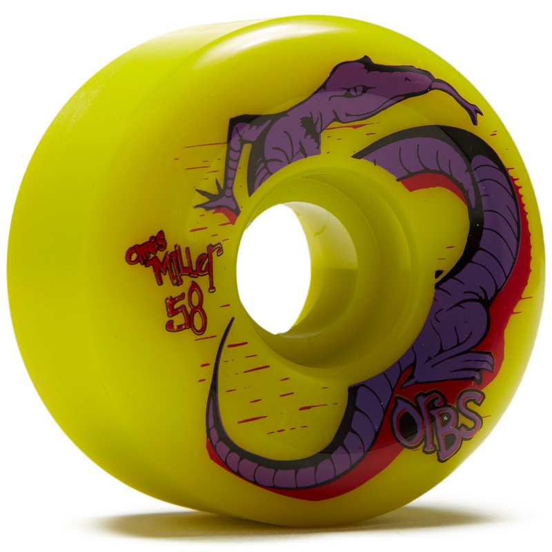 Welcome Orbs Specters Conical 99A Miller Skateboard Wheels – Neon Yellow – 58mm