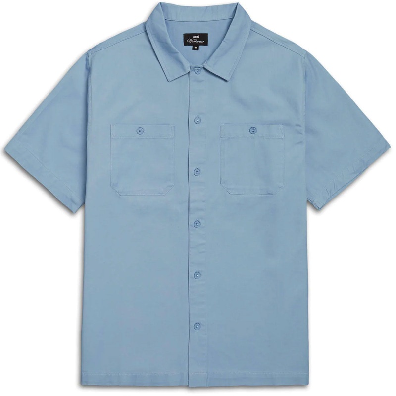 CCS Custom Embroidered Work Shirt – Light Blue – MD